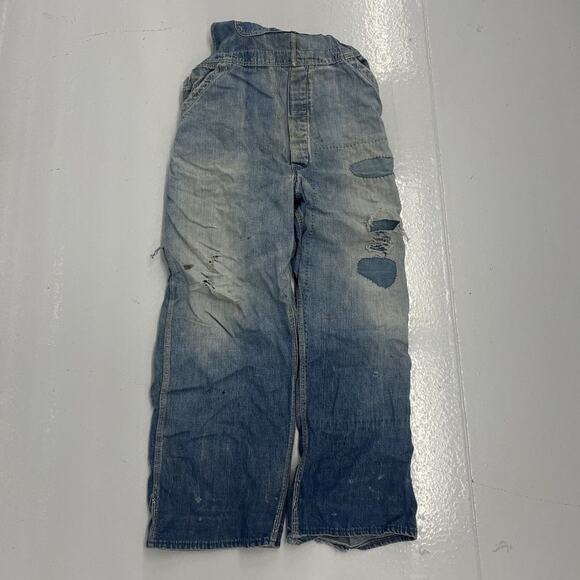 Vintage 40s Washington Dee Cee Denim Workwear Overalls 36x28 - Picture 2 of 5
